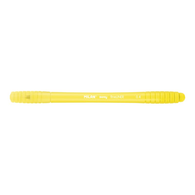 Rašiklis SWAY FINELINER 0.4mm geltonas 0610041619 MILAN, R01-6399