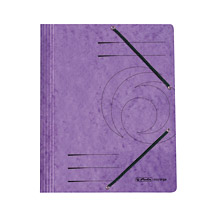 D01-0702 Aplankas kartoninis su guma violetinis 11199536 HERLITZ