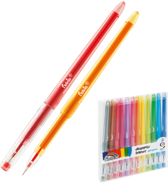 Rašiklių rinkinys 0,5mm FIORELLO 12 spalvų 160-2140 KW TRADE, R02-849