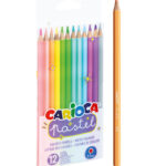 Pieštukai 12 spalvų PASTEL CARIOCA 43034, R06-159