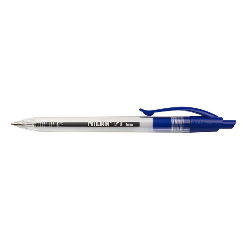 Automatinis tušinukas PENS P1 skaidrus, mėlynas 17651225 MILAN, R01-7353