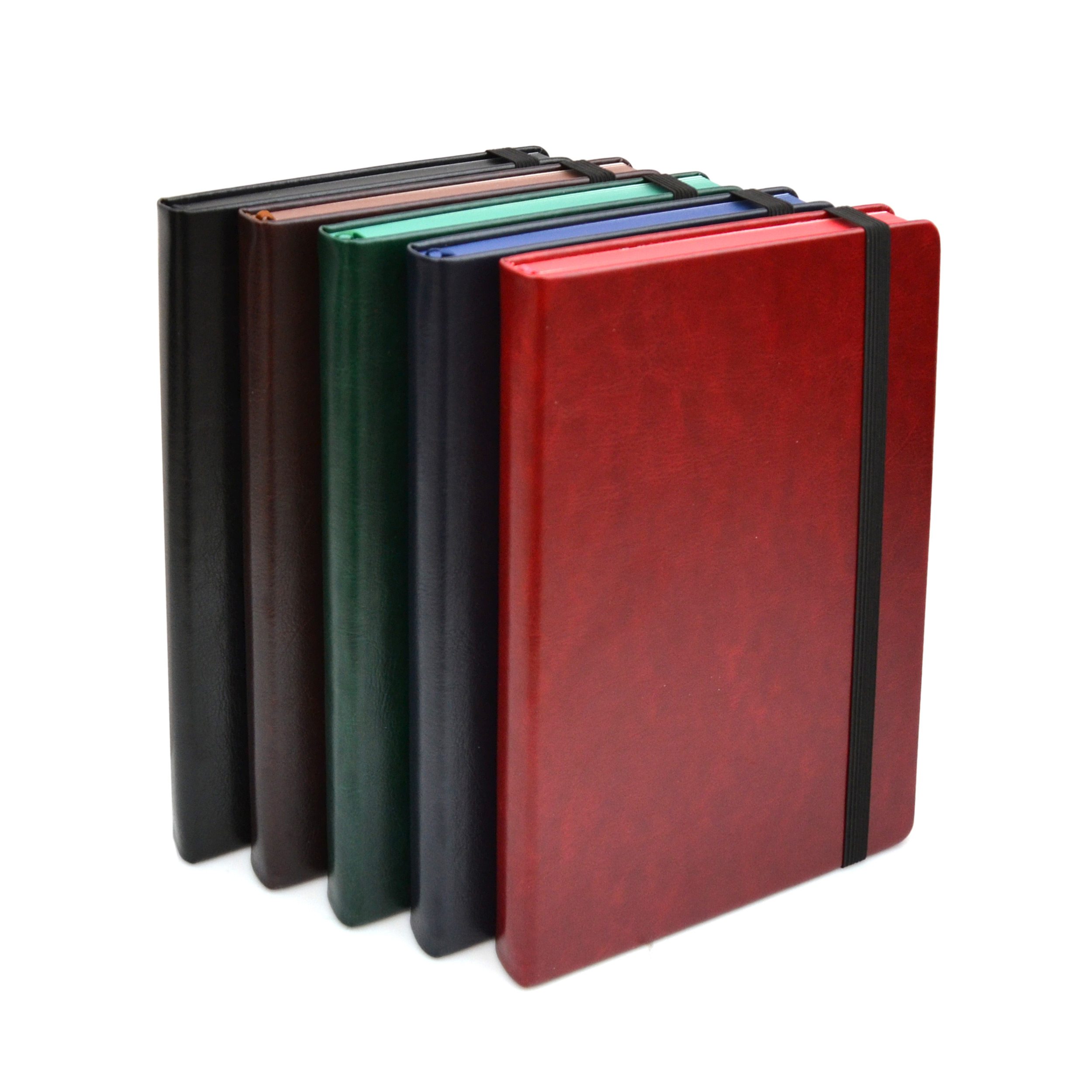 Užrašų knygutė A6 su guma 96l linija įvairių spalvų 80624-L FRAGA, B03-534