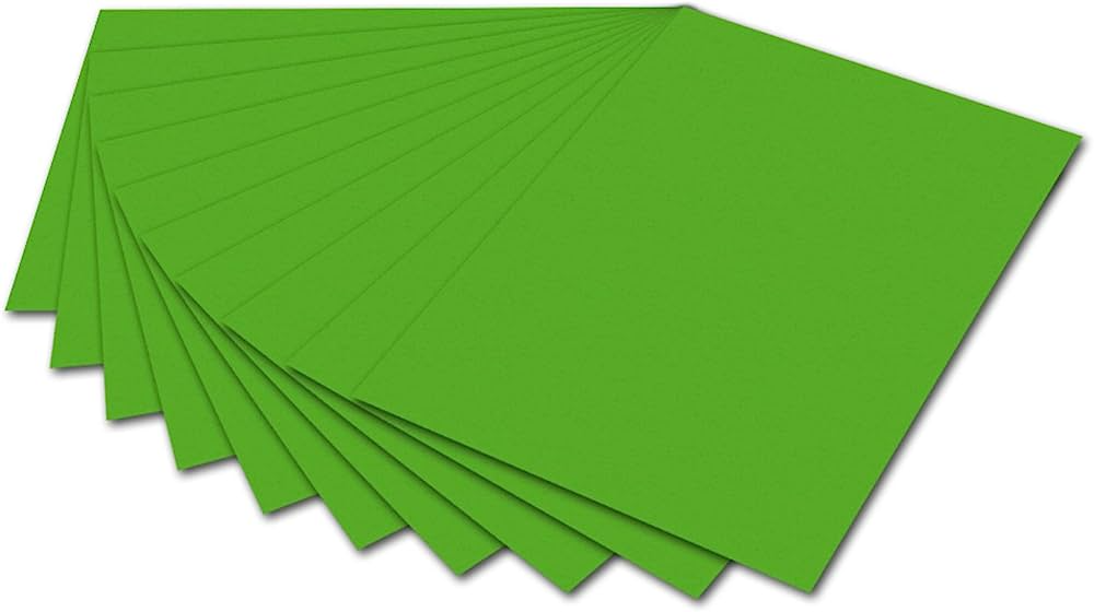 Popierius 50x70cm 300g žolės žalia 6155+11111 FOLIA, B06-8618