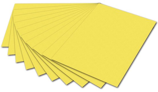 Popierius 50x70cm 130g citrinų geltona 6712+11111 FOLIA, B06-836