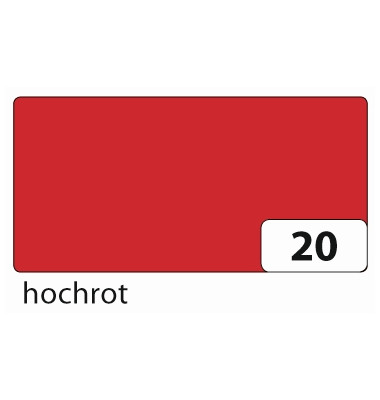 Popierius 50x70cm 130g raudonas 6720+11111 FOLIA, B06-830