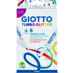 Flomasteriai 8sp GIOTTO TURBO GLITTER 425800 FILA, R07-029