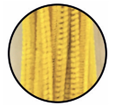 Virvelės pynimui 40vnt geltonos DPK-13 ALIGA, M10-5120