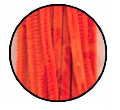 Virvelės pynimui 30cm 40vnt oranžinės DPK-14 ALIGA, M10-5124