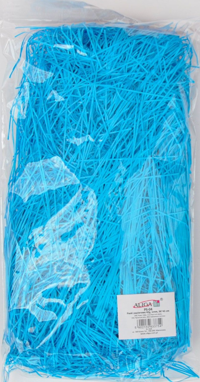 Dekoratyvinė pakavimo medžiaga šviesiai mėlyna 42g. PS-04 ALIGA, B10-1250
