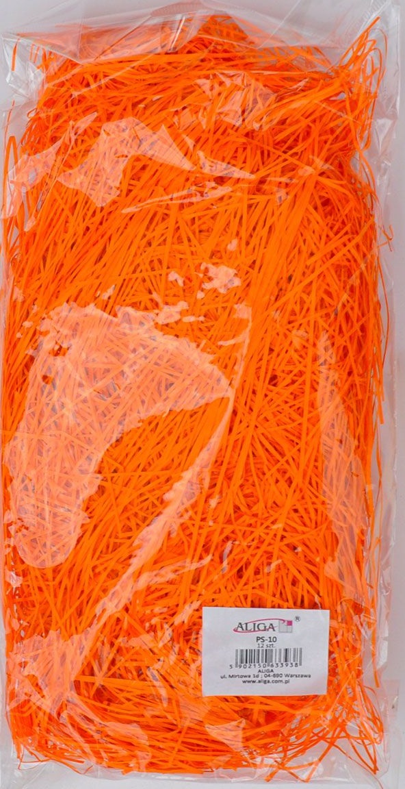 Dekoratyvinė pakavimo medžiaga oranžinė 42g. PS-10 ALIGA, B10-1254