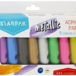 Akrilinių dažų rinkinys s 8sp 25ml METAL 484980 STARPAK, R15-7890