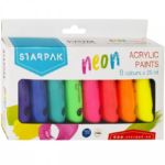 Akriliniųi dažų rinkinys 8sp 25ml neoninės 484981 STARPAK, R15-698