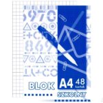 Bloknotas A4 48l langeliais 000722 KRESKA, B03-012