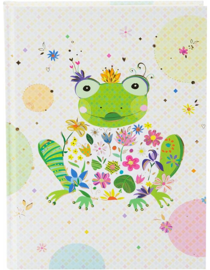 Užrašų knygutė A5 200l balti HAPPY FROG 64392 GOLDBUCH, B03-566