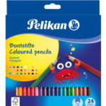 Tribriauniai pieštukai 24 spalvų 00700122 PELIKAN, R06-106