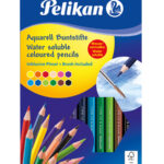 Pieštukai akvareliniai 12 spalvų 700672 PELIKAN, R06-164