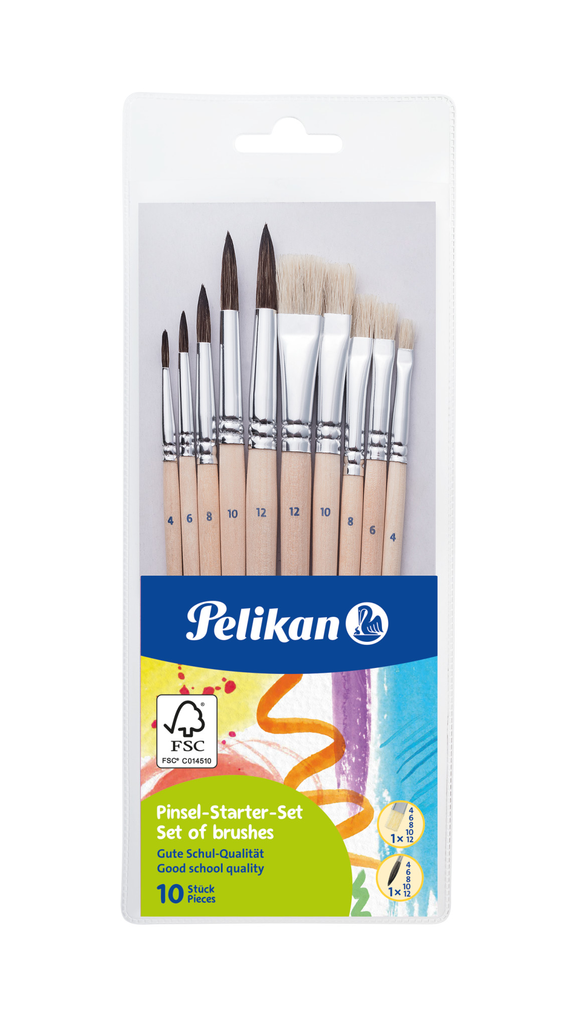 Teptukų rinkinys 10vnt 00700405 PELIKAN, R16-112