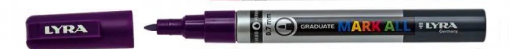 Žymiklis GRADUATE MARK ALL violetinis 0.7mm L6800037 LYRA, R13-960