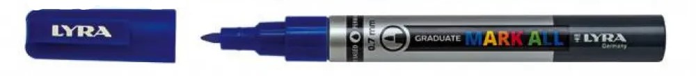 Žymiklis MARK ALL tamsiai mėlynas 0.7mm L6800050 LYRA, R13-963