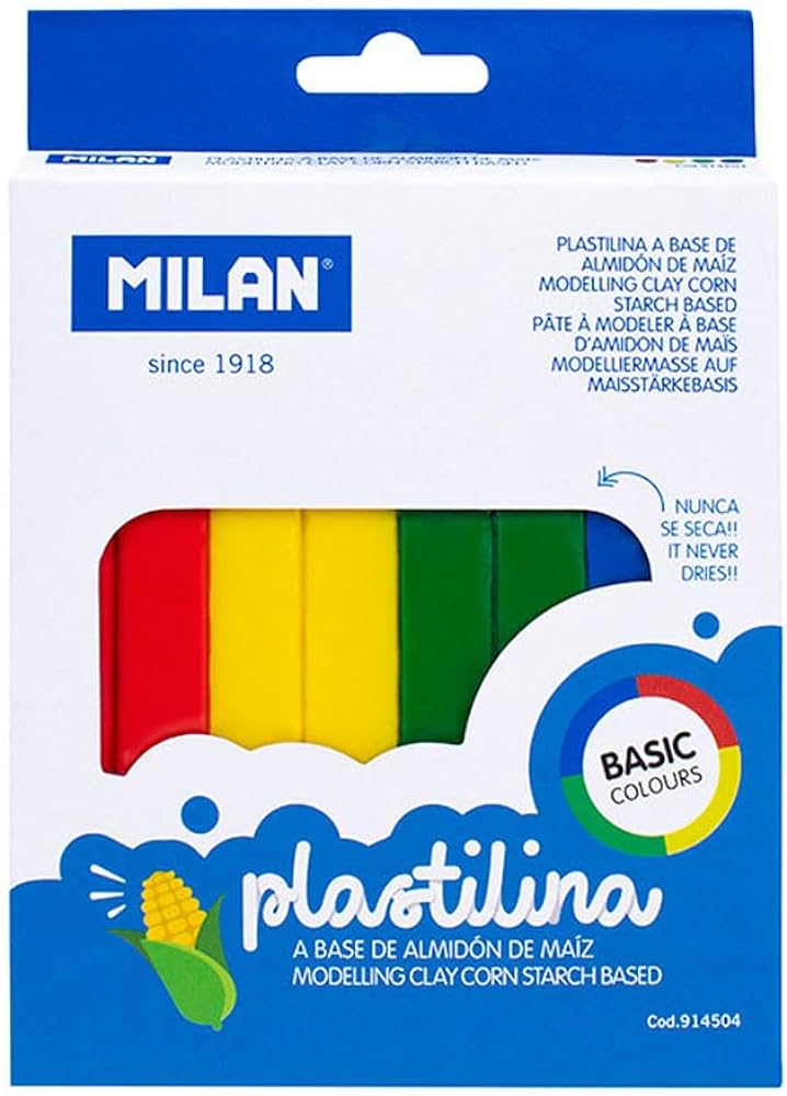 Plastilinas 4spx82g BASIC 914504 MILAN, M05-647