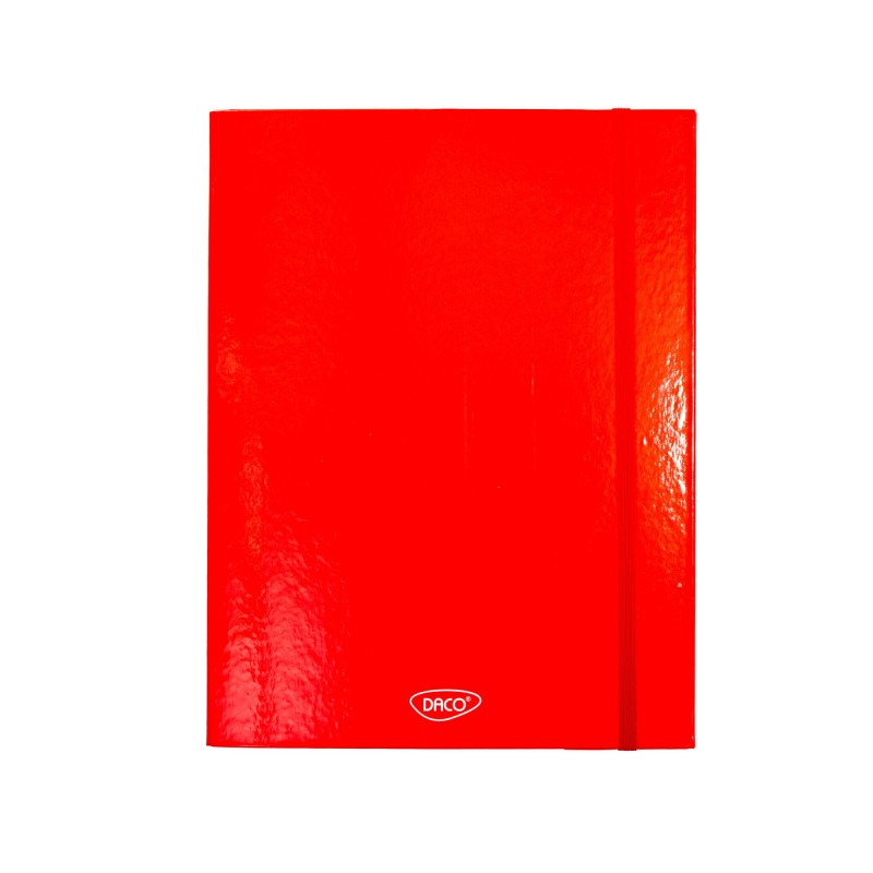 Dėklas su guma A4 3cm raudonas MR003R DACO, M02-186