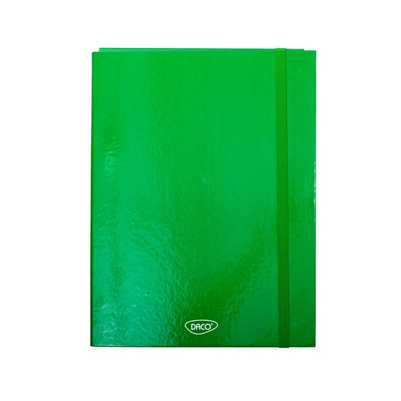 Dėklas su guma A4 3cm žalias MR003V DACO, M02-187