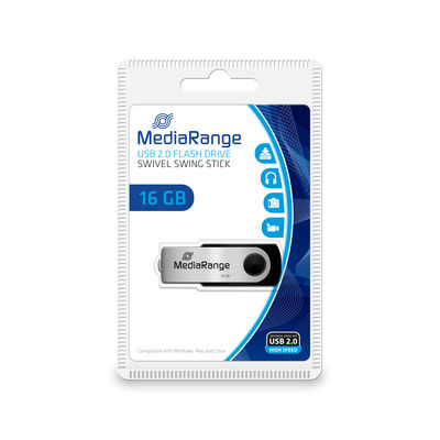 USB duomenų kaupiklis 16GB MR910 MEDIARANGE, K03-616