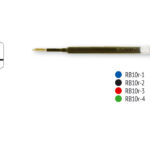 R11-451 Šerdelė gelinė su malūnėliu 1.0mm juoda RB10r-2 UCHIDA/100