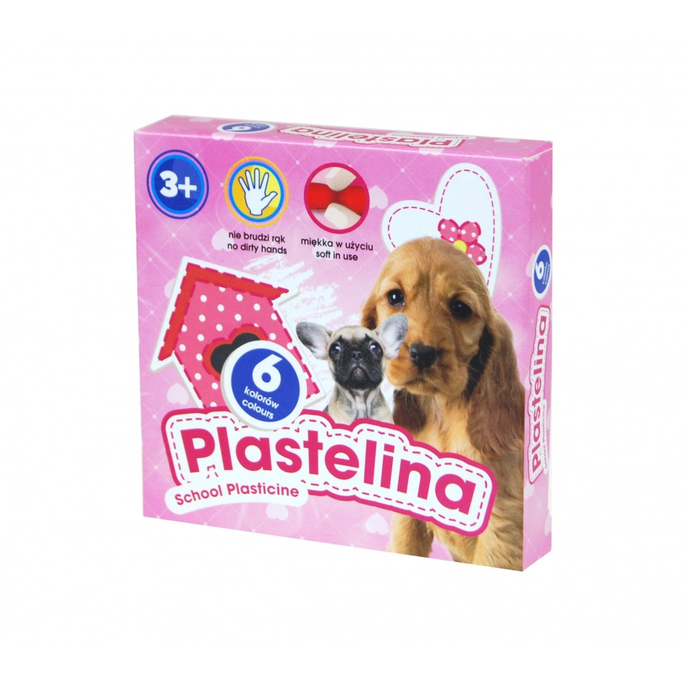 Plastilinas 6 spalvų DOGS 303218002 ASTRA, M05-623