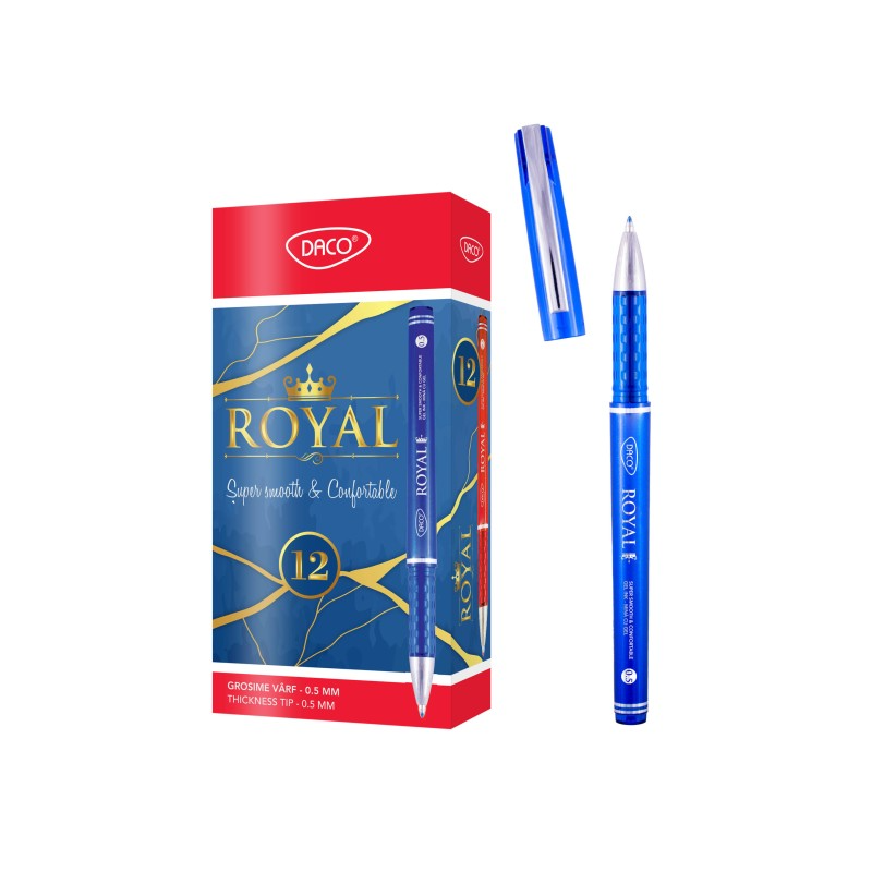 Rašiklis 0.5mm mėlynas ROYAL PX266A DACO, R02-870