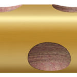 Pieštukas GROOVE TRIPLE ONE auksinis L3830250 FILA/LYRA, R06-745