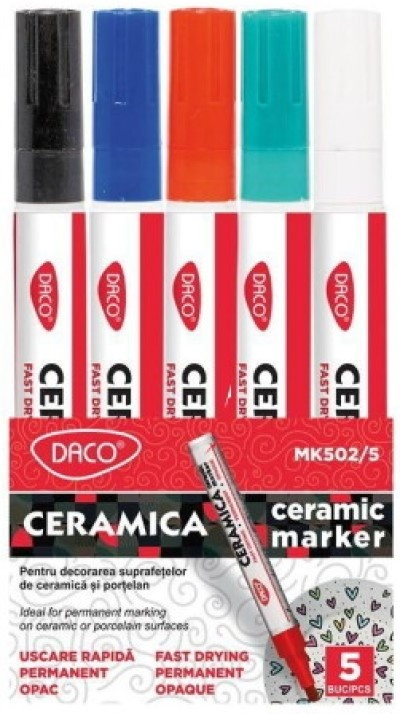 Žymiklių rinkinys 5sp 1-2mm CERAMICA MK502/5 DACO, R13-951