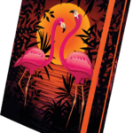 Dėklas su guma A4 3cm 3D FLAMINGO 21493 OPTIMUM, M02-310