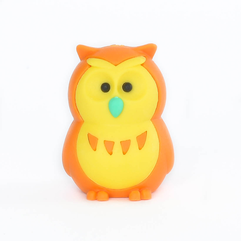 IWAKO trintukas- dėlionė „Owl” Orange