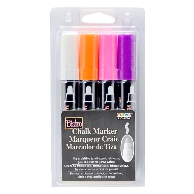 Kreidiniai markeriai Marvy Bistro Chalk Marker-B #480-4B, 4vnt.