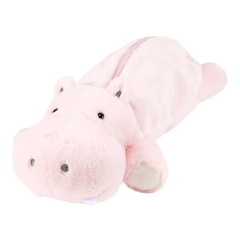 Pliušinis penalas „Hippopotamus series”, rožinis HPP-PCN01-P