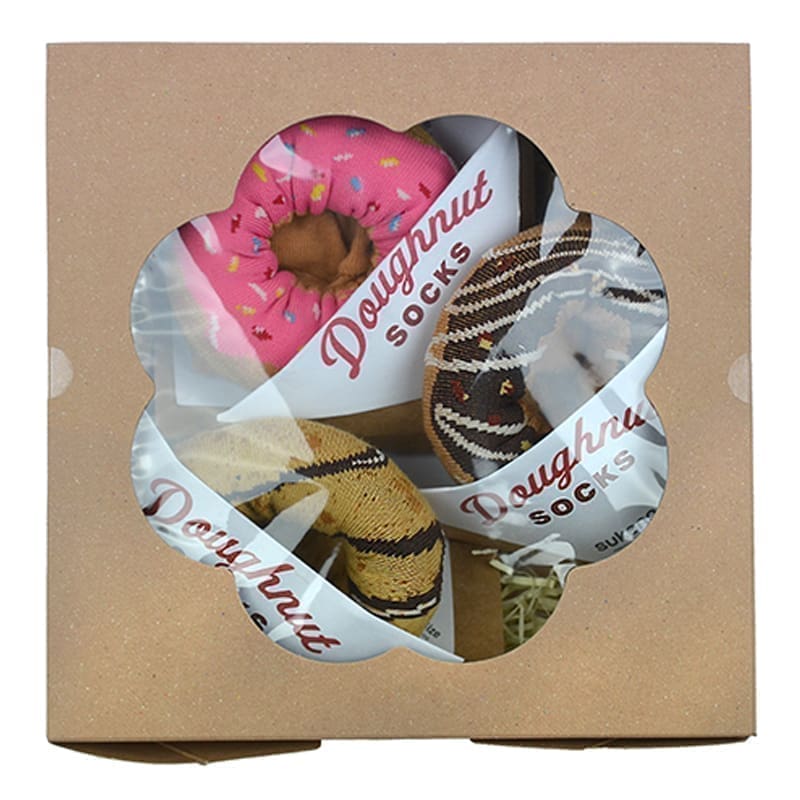 Kojinių rinkinys dovanų dėžutėje”Gift Box Doughnut”, 3 poros