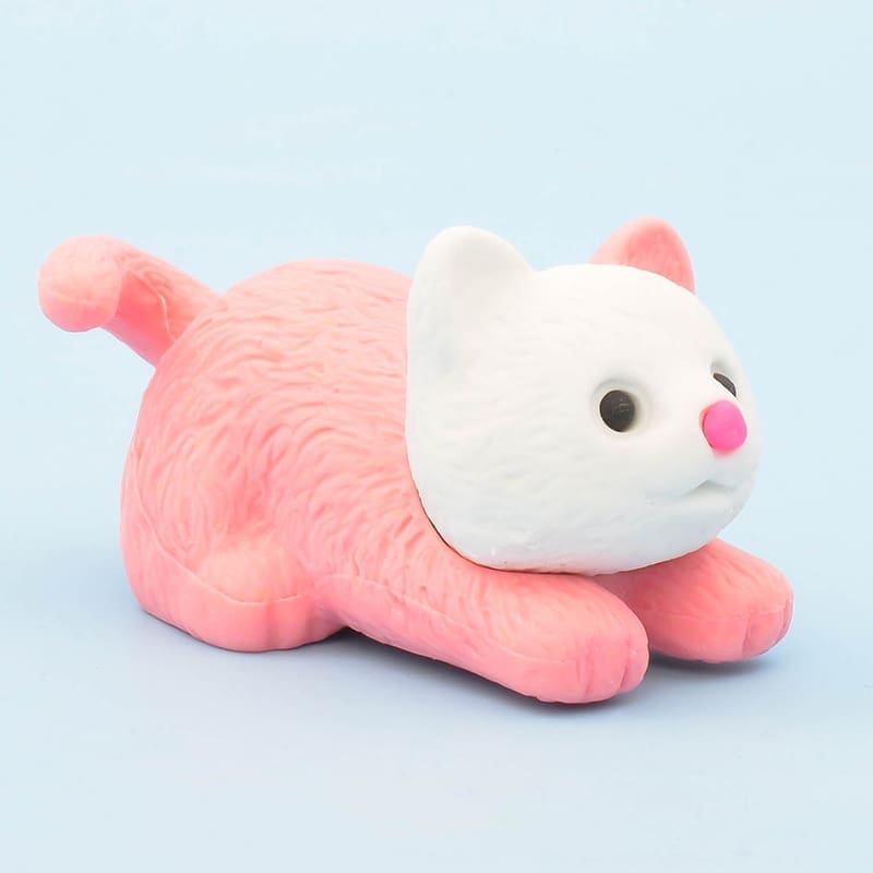 IWAKO trintukas – dėlionė „Lying Cat ” Pink