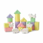 Kaladėlių kūdikiams rinkinys iš natūralių ryžių “Mochi Rice Animal Blocks”