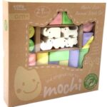 Kaladėlių kūdikiams rinkinys iš natūralių ryžių “Mochi Rice Animal Blocks”