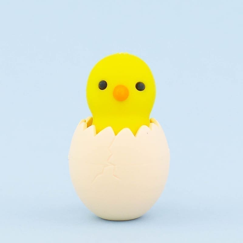 IWAKO trintukas – dėlionė „Egg-Chick” Yellow